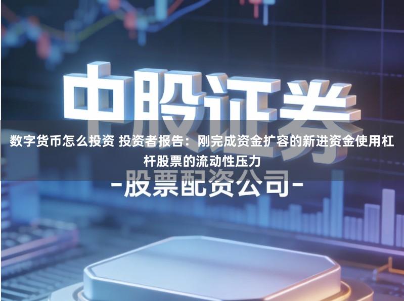 数字货币怎么投资 投资者报告：刚完成资金扩容的新进资金使用杠杆股票的流动性压力