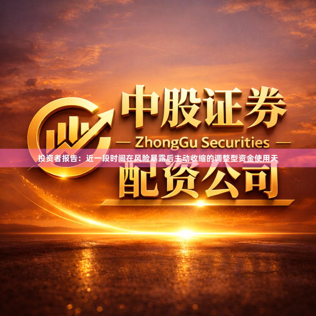 投资者报告：近一段时间在风险暴露后主动收缩的调整型资金使用天