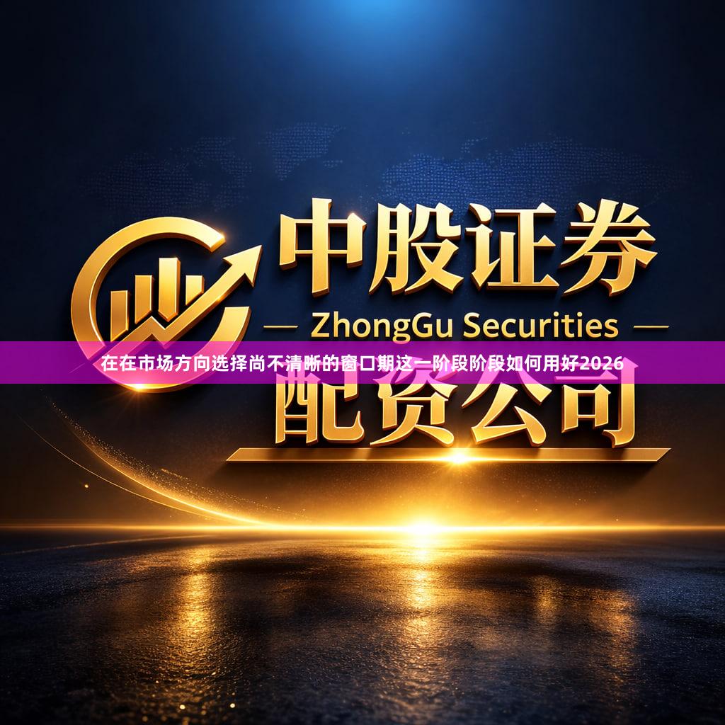 在在市场方向选择尚不清晰的窗口期这一阶段阶段如何用好2026